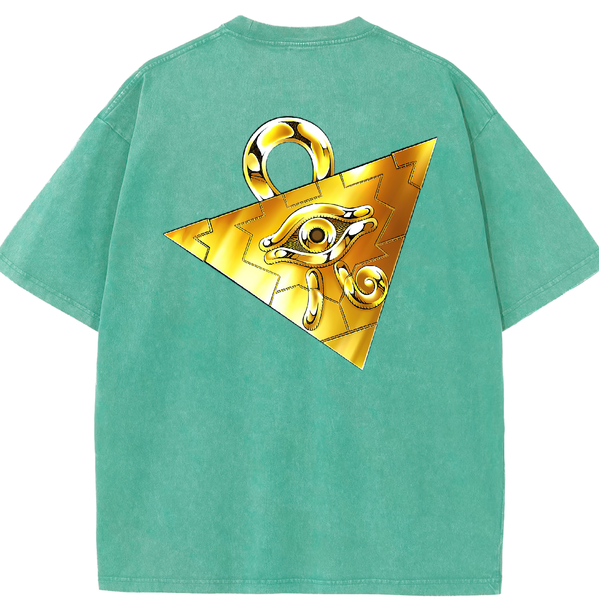 （画像用） 遊☆戯☆王 Yu-Gi-Oh! 綿100% ヴィンテージ風 半袖Tシャツ（背面プリント）